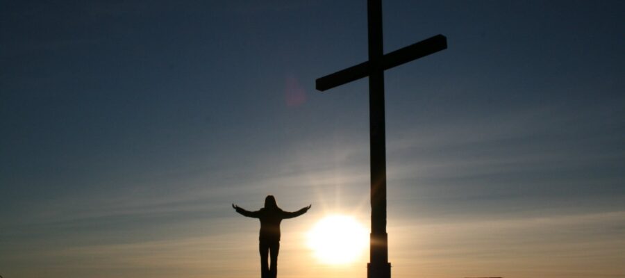 sky sunset person silhouette